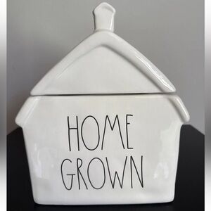 Rae Dunn By Magenta “Home Grown” Farmhouse Cookie /snack Jar